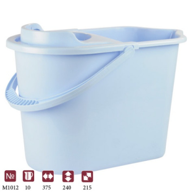 Ведро 10л с отжимом (микс)