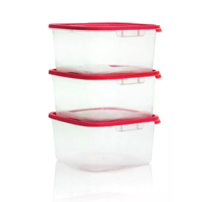 Комплект контейнеров для СВЧ (3шт) КАСКАД-2 1,0л квадр.