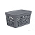 Корзина Leaves 10л с крышкой 333х225х174мм (серый)(то)