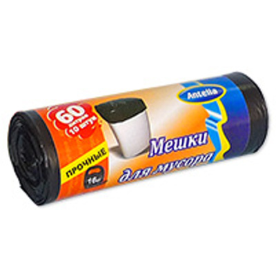Мешки для мусора 60л/10шт/LDPE/26мкм Антелла