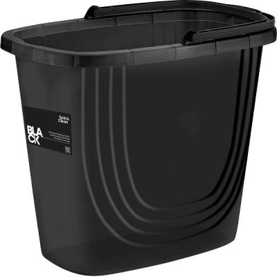 Ведро 10л Spin&Clean Black прямоугольное (то)