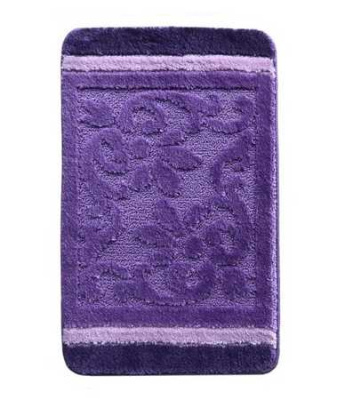 Комплект ковриков из полипропилена, " HIGH MONO", из 2шт. 50х80см, лиловый