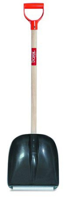 Лопата снегоуборочн. с кромкой МАЛАЯ (черенок с ручк) ковш 30х30