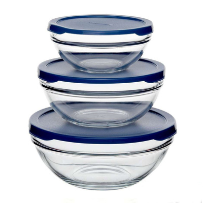 Набор салатников с пласт.кр. Шефс 3 шт.(d=200,172,140мм)