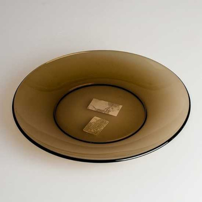 Тарелка стекл 17см десертная Basilico