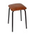 Табурет стальной с квадратным сиденьем(коричневый)(хпп) (то)
