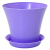 Горшок Сити 0,7л с поддоном Лавандовый
