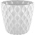 Горшок для цветов Wave D205мм с дренажной сеткой 4,7л белоснежный жасмин