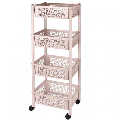 Этажерка 4-х секц.прямоугольная Light бежевый топаз (то)