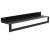 Полка настенная "Line" 50см с полотенцедержателем (черный)(хпп) (то)