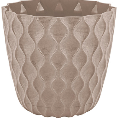 Горшок для цветов Wave D270мм с дренажной сеткой 10л французский платан (то)