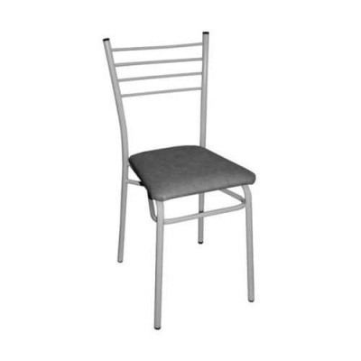 Стул стальной (серый) (хпп) (то)