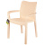 Стул пластиковый Rattan 506х580х833мм сливочный (то) Стул пластиковый Rattan 506х580х833мм сливочный (то)