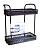 Полка металлическая 2-х ярусная 35*16*40см