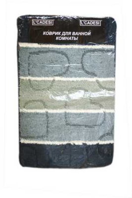 Коврик для ванной из полипропилена 50x80(1) SOFIA, синий