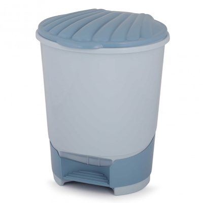 Ведро для мусора с педалью 10л. (голубой)(то)