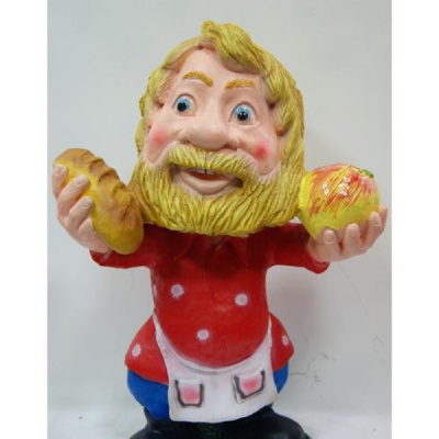 Домовичок  с яблоком