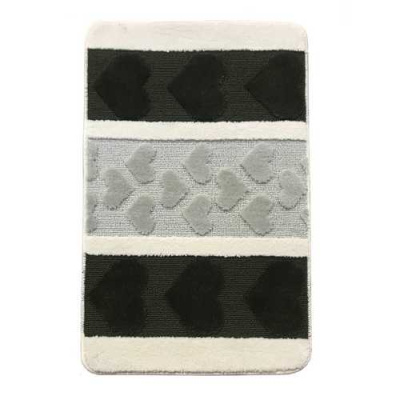 Коврик из полипропилена на латексной основе, "L'CADESI LEMIS", 60х100см из 2 штук,3215 Зеленый Турци