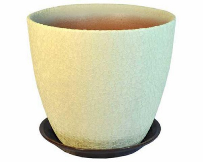 Горшок бутон 15см Винил беж. (ВН 01/2)        