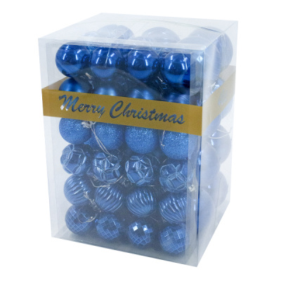 Шарики елочные набор 48шт (4см-24шт/6см-24шт)