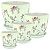 Комплект горшков Роспись бутон клевер кмпт из 4-х (РС 51)