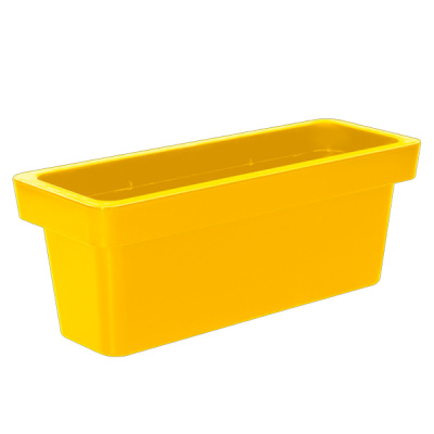 Кашпо LOFT прямоугольное 25литров OLA DOM (желтый)