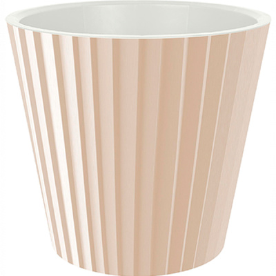 Горшок для цветов Sand D160мм, 2л c дренажной вставкой молочный шоколад (то)