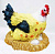 Курица на гнезде  	32х38х38