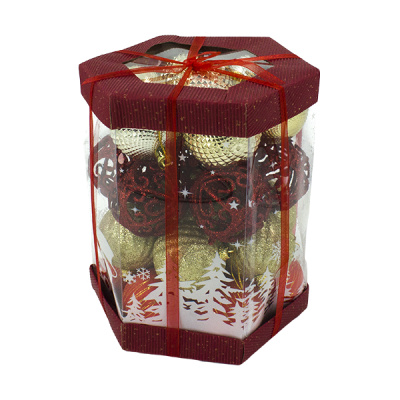 Шары елочные 6см, 28шт