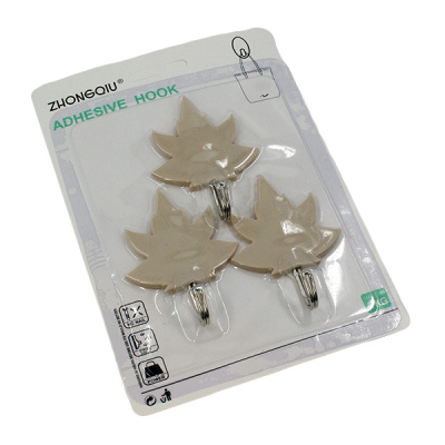 Крючки фигурные 3шт (пластик, металл)