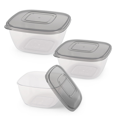 Набор емкостей для СВЧ (0,8л; 1,2л; 2л) (микс) (то)