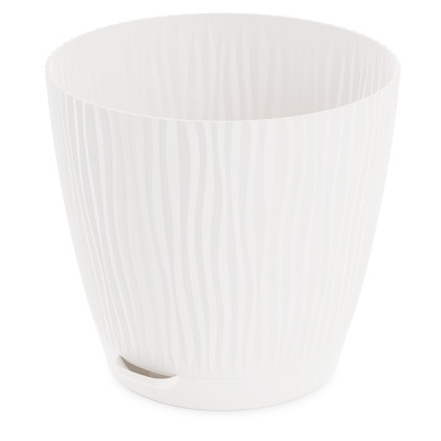 Горшок цв. "Флис" 3л с прикорневым поливом (белый)