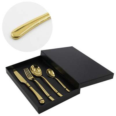 Набор столовых приборов 4шт в подар упак (ложка, вилка, нож столовые и ложка чайная)