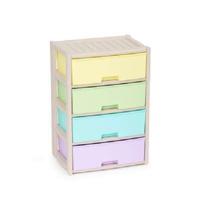 Комод "Колорит" 4 секции широкий (цветной) (то)