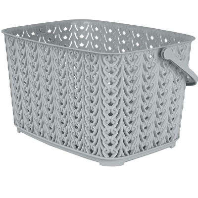 Корзина для хранения Melange 3л с ручкой серый шторм (то)