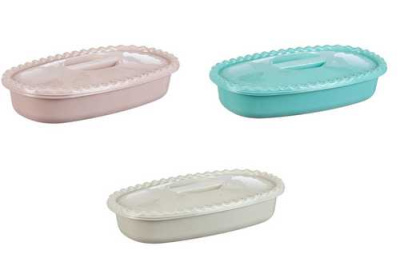 Миска прямоугольная 2.7л. с крышкой (то)