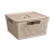 Коробка "Лофт" 11л с крышкой квадр.(латте)  (то)