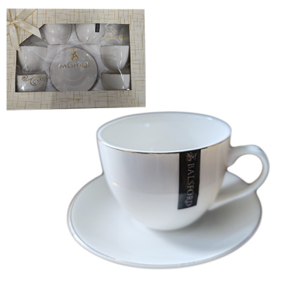 Набор чайный  (12)  ГРАЦИЯ Шелк, 6 чашек 220мл + 6 блюдец, NEW BONE CHINA, п/у