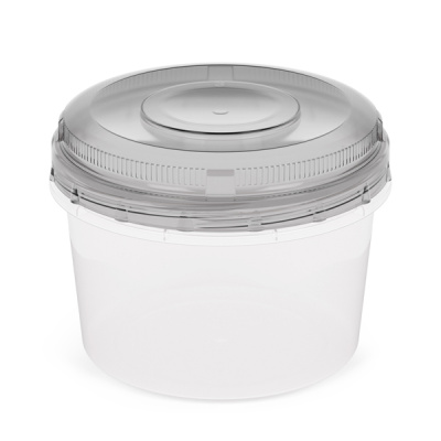 Ёмкость для СВЧ круглая 0,7л. (микс)(то)