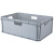 Ящик универсальный «ЕВРОБОКС» 600х400х220мм, 45л (Серый) (то)