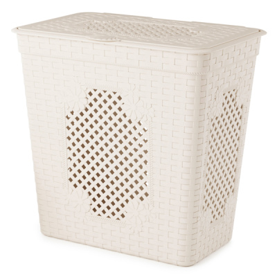 Корзина для белья "Плетенка люкс" 85л(сл.кость)(то)