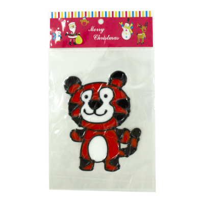 Наклейка новогодняя ТИГРЫ