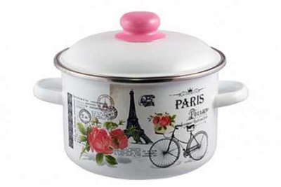 Кастрюля эмал цил Париж 4,0л ТМ Appetite