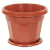 Горшок цв. "Гармония" 1.5л. с поддоном 17 см (корич.)(то)