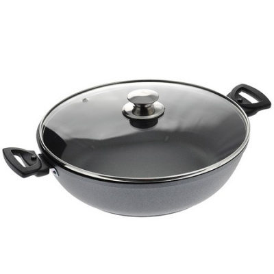 Сотейник 300/85мм со стеклянной крышкой АП