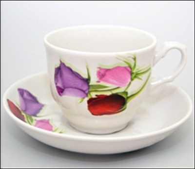 Пара чайная 250мл Тюльпан "Королева цветов"