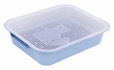 Лоток ALTA для кошек 38х31х8 см (синий) (то)