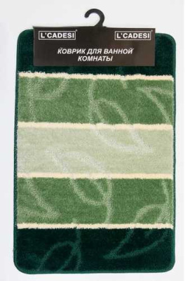 Коврик из полипропилена на латексной основе, "L'CADESI MULTI", 60х100см, зеленый
