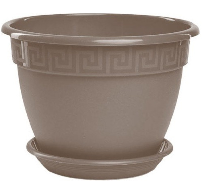 Горшок "Антик", D32 с поддоном 10л фрапе (то)