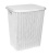 Корзина для белья "Вязь" 40л (белый) (то)
